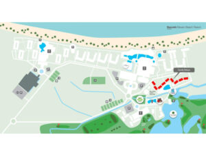 розташування номерів Family Room в отеле Barcelo Bavaro Palace