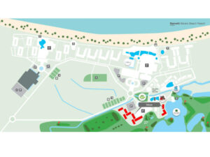 розташування номерів Superior Room в готелі Barcelo Bavaro Palace