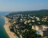 вид на пляж готелю Melia Grand Hermitage